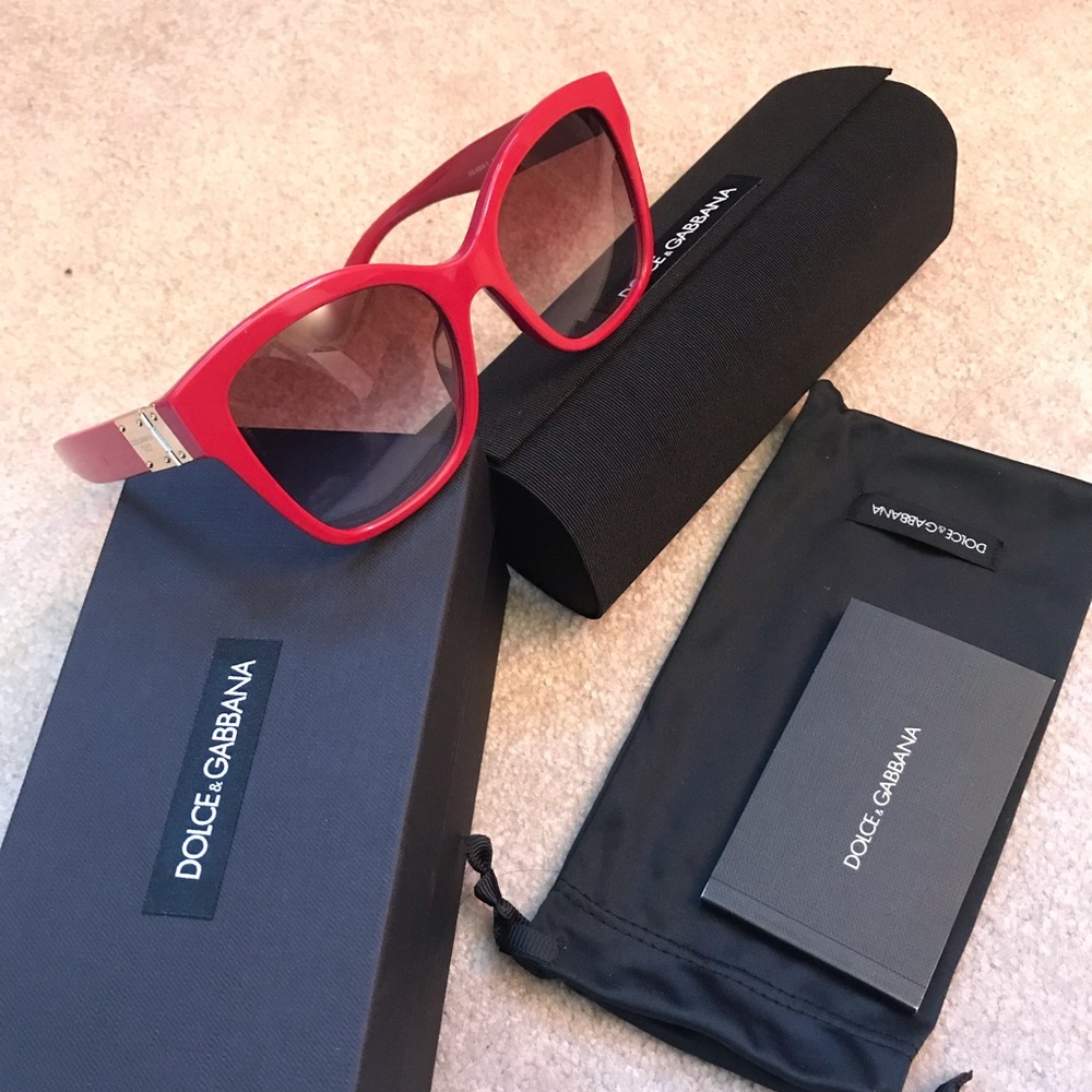 Dolce & Gabbana Red Sunglasses
